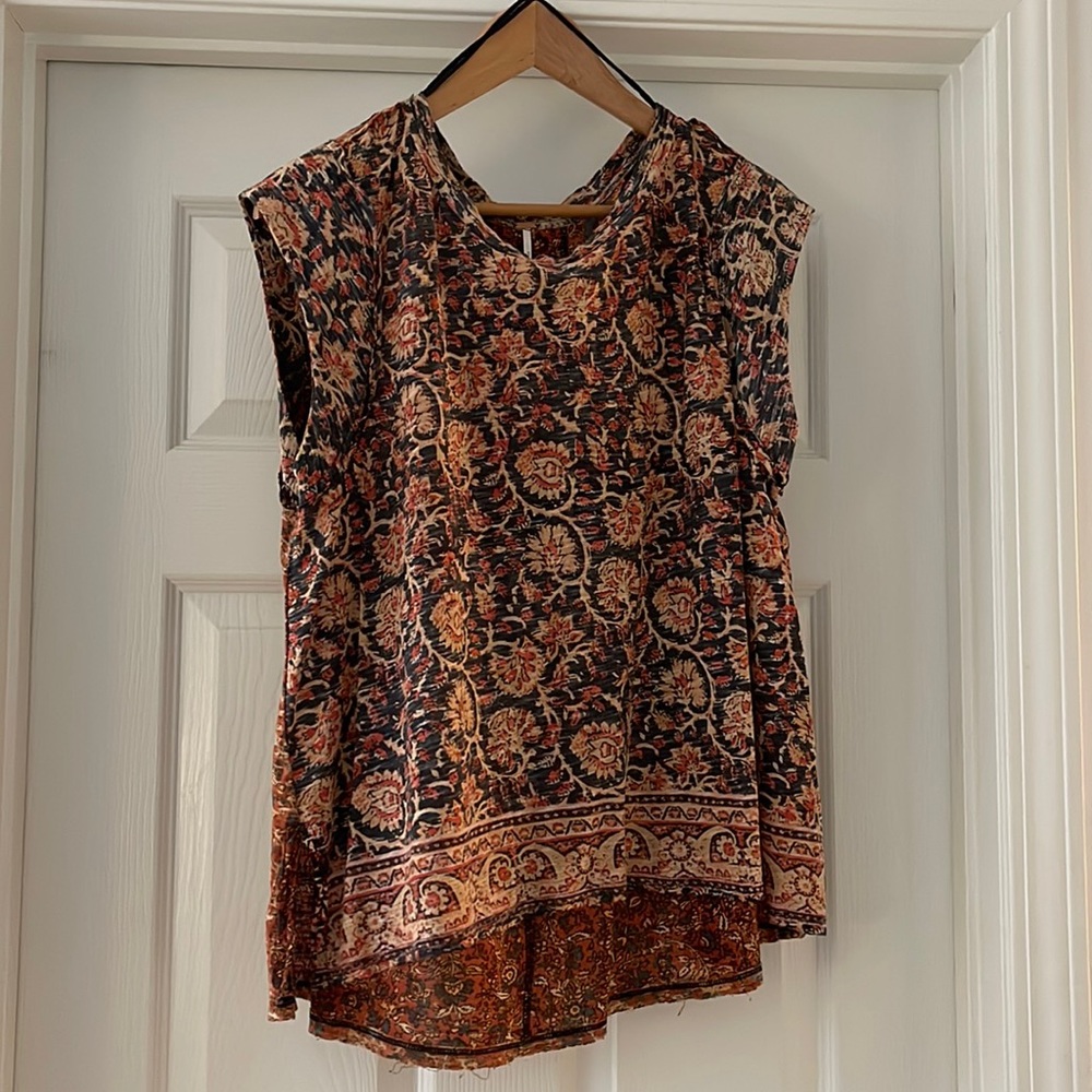 FREE PEOPLE short sleeve blouse